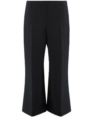 KHAITE Cropped Trousers - Black