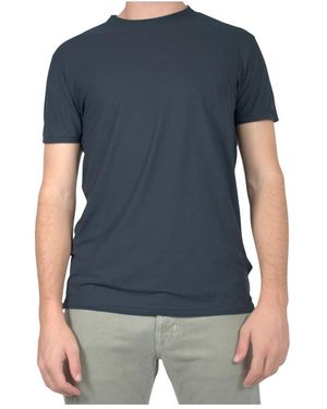 Rrd Katoenen Crepe T-Shirt - Blauw