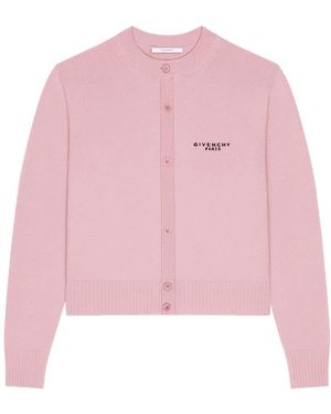 Givenchy Truien & Vesten ,Roze ,Wol Cropped Cardigan