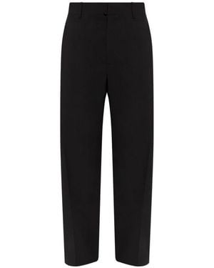 DSquared² Broeken ,Zwart ,Wol Rechtebroek Met Persvouw