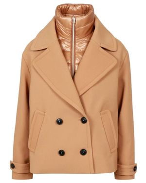 Herno Double-Breasted Coats - Neutro