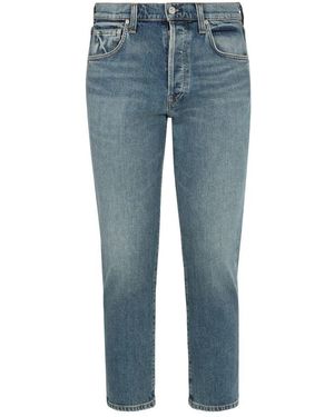 Citizens of Humanity Tapered Fit Jeans Mit Rückenlogo - Blau
