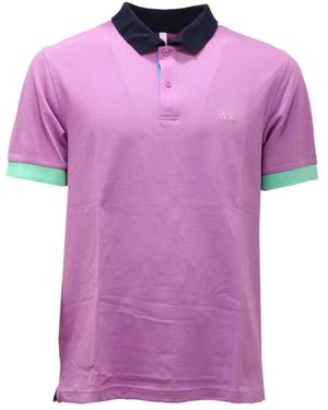 Sun 68 Polo Shirts - Purple