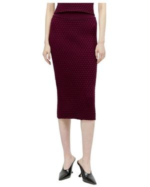 Dries Van Noten Midi Skirts - Red