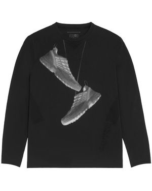 MM6 by Maison Martin Margiela Long Sleeve Tops - Nero