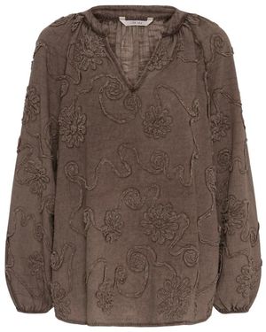 Cream Bluse - Braun