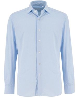 Xacus Bügelfreies Slim Fit Hemd - Blau