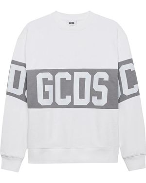 Gcds Band Logo Crewneck - Wit