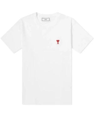 Ami Paris T-Shirt With Logo - White