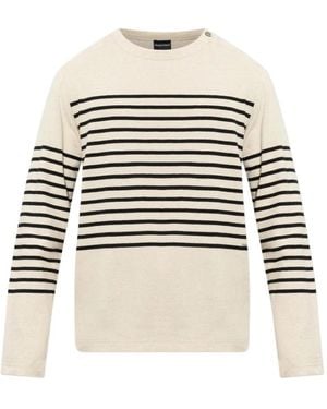 Emporio Armani Round-Neck Knitwear - White