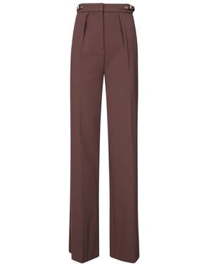 Elisabetta Franchi Wide Trousers - Marron