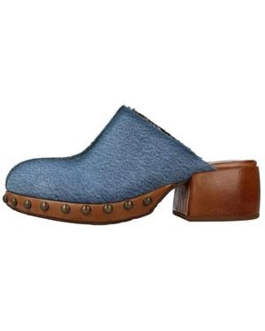 A.s.98 Heeled Mules - Azul