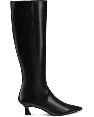 Stuart Weitzman Schoenen ,Zwart ,Leer Vinnie Zip Boot 50