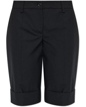 Moschino Korte Broeken ,Zwart ,Wol Wollen Shorts