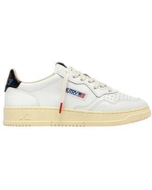 Autry Schoenen ,Wit ,Katoen Medalist Low