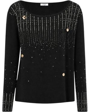 Fracomina Round-Neck Knitwear - Black
