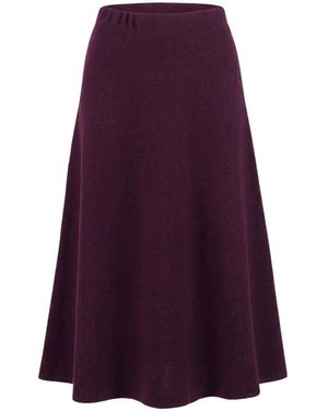 SOLOTRE Midi Skirts - Purple