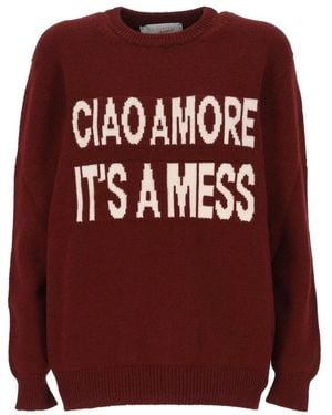 Giada Benincasa Round-Neck Knitwear - Red