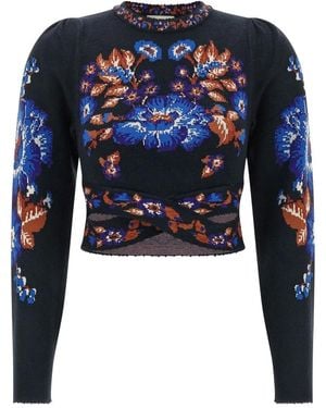 FARM Rio Round-Neck Knitwear - Azul