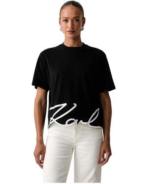 KARL LAGERFELD T-Shirts - Negro