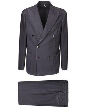 Dell'Oglio Single Breasted Suits - Blue