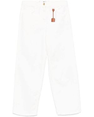 Elisabetta Franchi Cropped Jeans - White