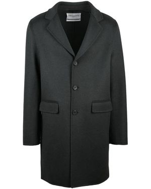 Amaranto Single-Breasted Coats - Negro