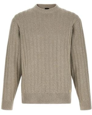HUGO Round-Neck Knitwear - Gris