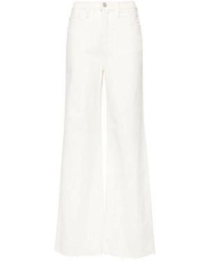 FRAME Wide Jeans - Blanc