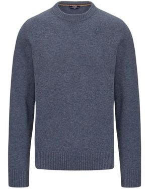 K-Way Round-Neck Knitwear - Azul