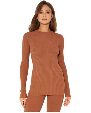 Nanushka Round-Neck Knitwear - Brown