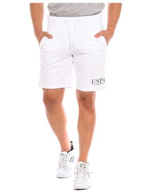 U.S. POLO ASSN. Sportliche baumwoll-bermuda-shorts - Weiß