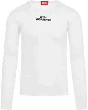 032c Long Sleeve Tops - Bianco