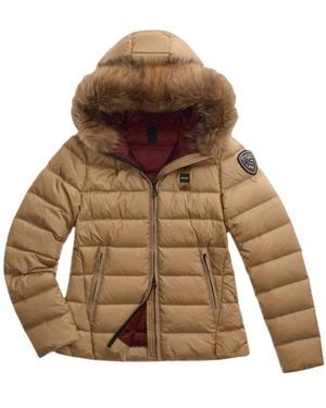 Blauer Winter Jackets - Marron