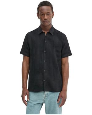 Samsøe & Samsøe Overhemden ,Zwart ,Katoen Avan Jx Shirt