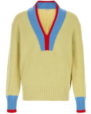 JW Anderson V-Neck Knitwear - Green