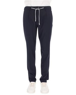 Eleventy Slim-Fit Pants - Blue