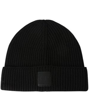 C.P. Company Metropolis Series Extrafine Merino Wool Beanie - Zwart