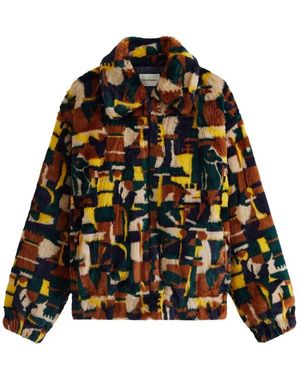 Drole de Monsieur Schaak Shearling Jassen - Zwart