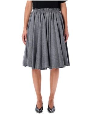 Ami Paris Midi Skirts - Gris