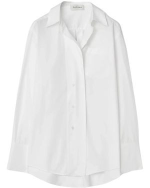 Dagmar Overhemden ,Wit ,Katoen Stijlvol Asymmetrisch Shirt