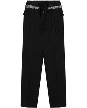 Maison Margiela Straight Trousers - Black