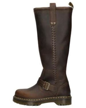 Dr. Martens Anistone Bkr Biker Laarzen - Zwart