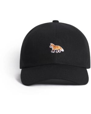 Maison Kitsuné Caps - Black