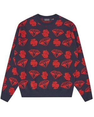 Billionaire Round-Neck Knitwear - Red