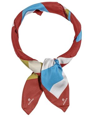 Aigner Vierkante Zijden Sjaal - Meerkleurig