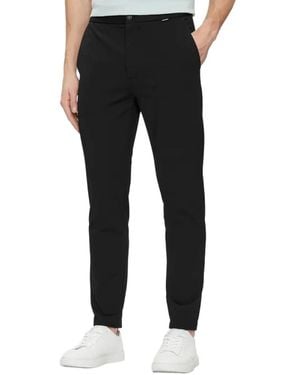 Calvin Klein Slim-Fit Trousers - Black