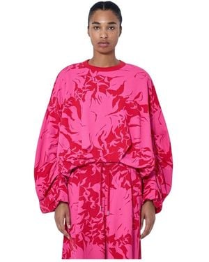 Dries Van Noten Hoodies & Sweatvesten ,Roze ,Sweatshirts & Hoodies