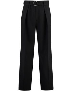 Jil Sander Straight Trousers - Black