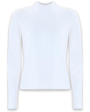 Kocca Schicker Slim-Fit-Pullover - Weiß